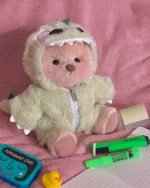 Furry Dino Bear | Handmade Jointed Teddy Bear Gift - Image 4