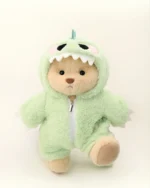Furry Dino Bear | Handmade Jointed Teddy Bear Gift - Image 8