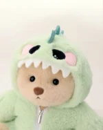 Furry Dino Bear | Handmade Jointed Teddy Bear Gift - Image 9