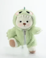 Furry Dino Bear | Handmade Jointed Teddy Bear Gift - Image 12