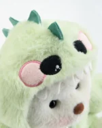 Furry Dino Bear | Handmade Jointed Teddy Bear Gift - Image 13