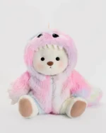 Furry Dino Bear | Handmade Jointed Teddy Bear Gift - Image 19