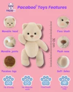 PACABOO GIFT TEDDY BEARS, GIFT BABY, CUTE, HUGGY, birthday gift Indonesia